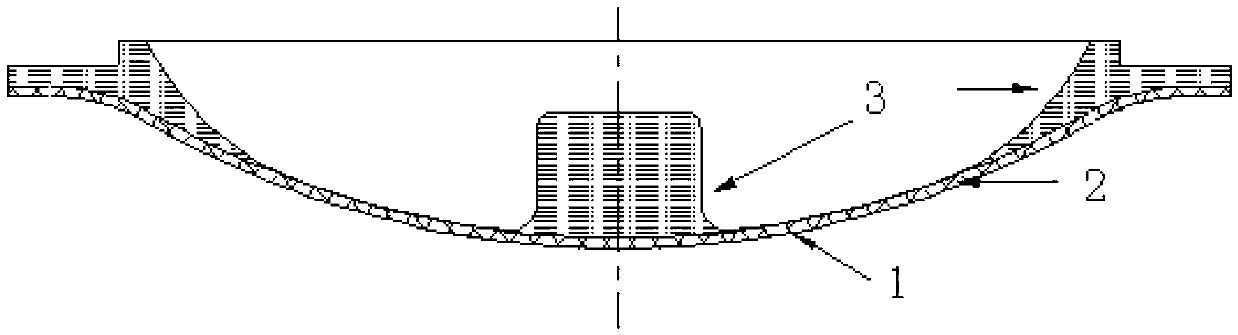 Composite material bracket body and preparation method thereof