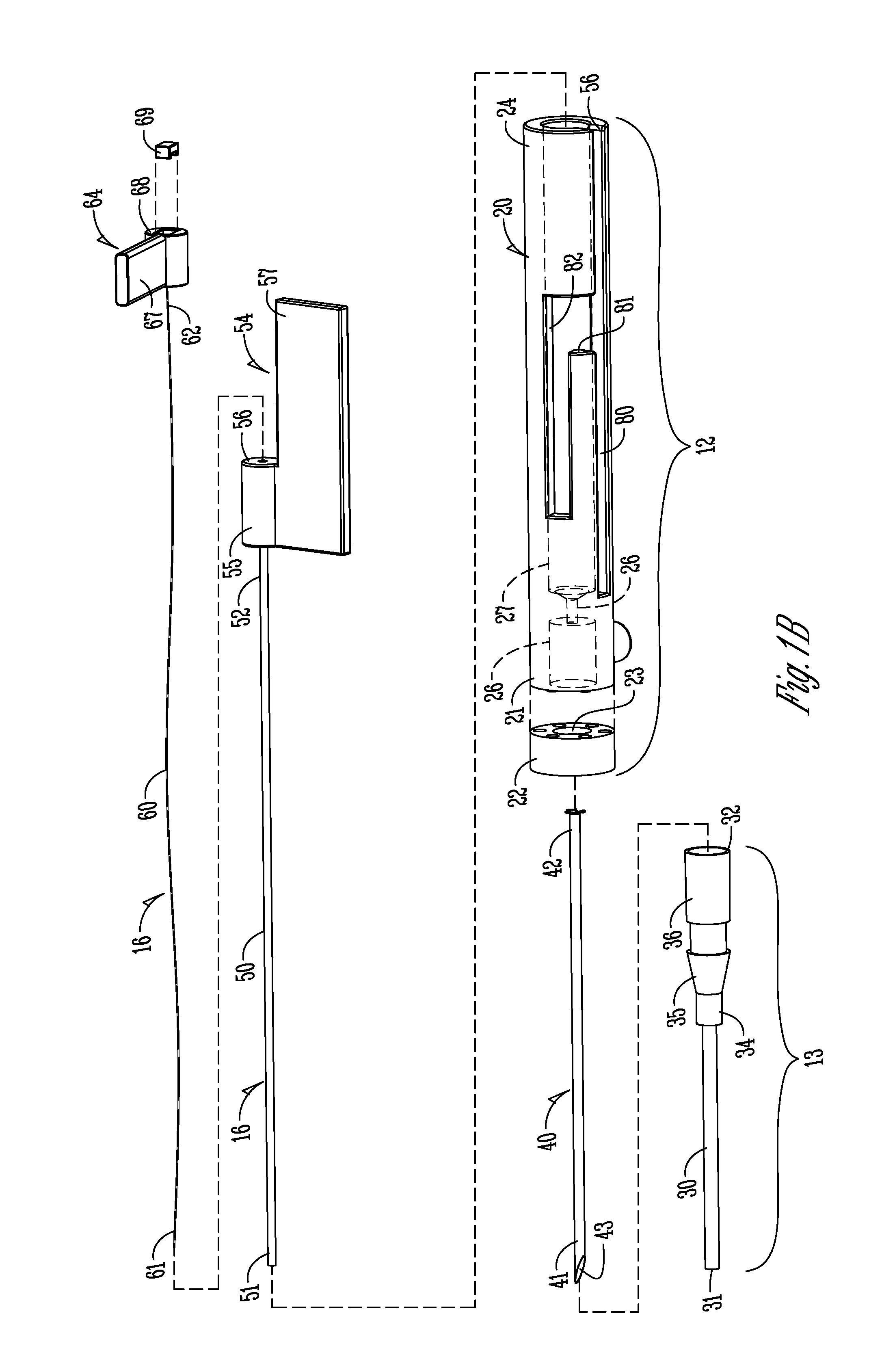 Catheter assembly with segmented stabilization system