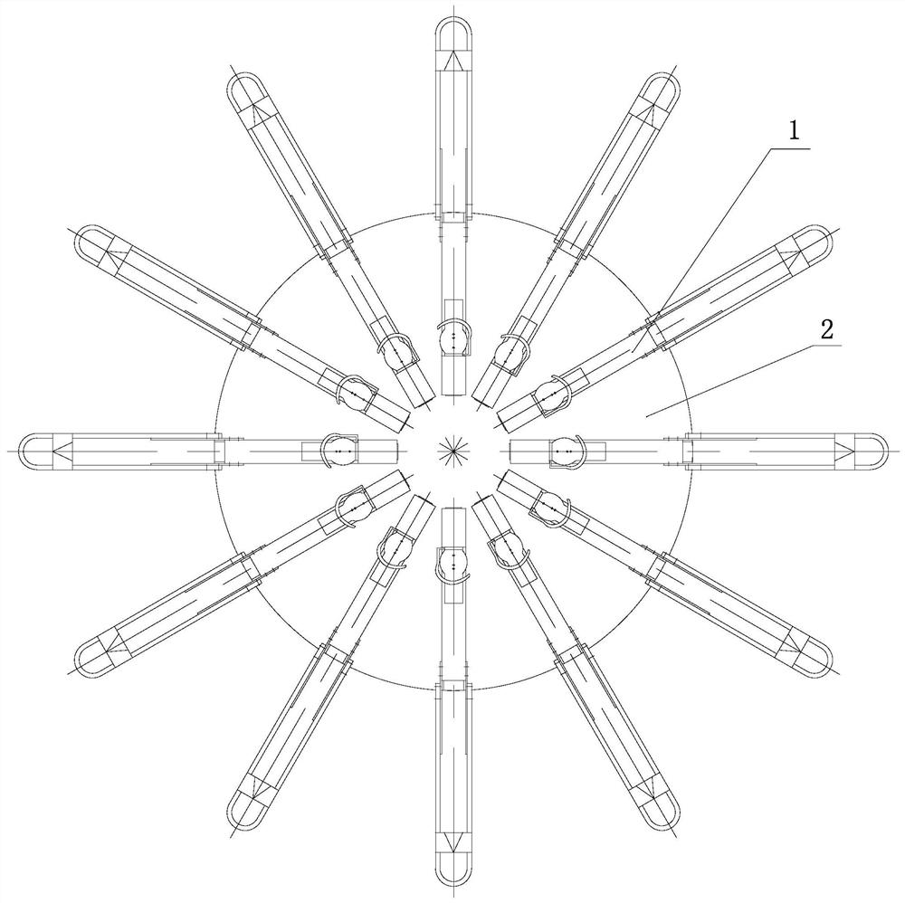 A rotary bicycle parking device