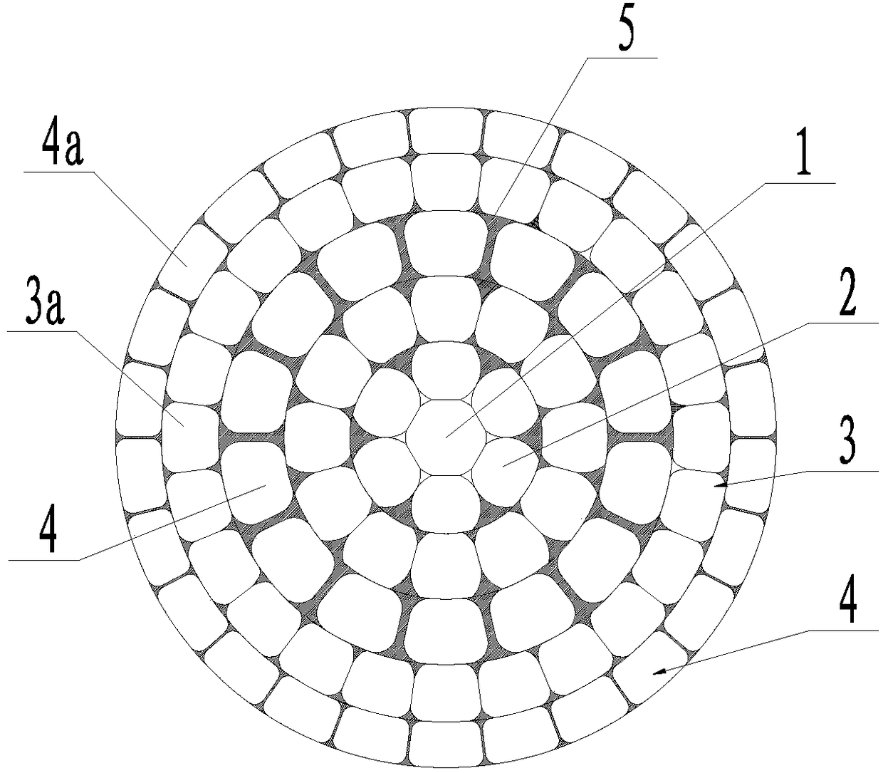 A large-section water-blocking conductor for submarine cables