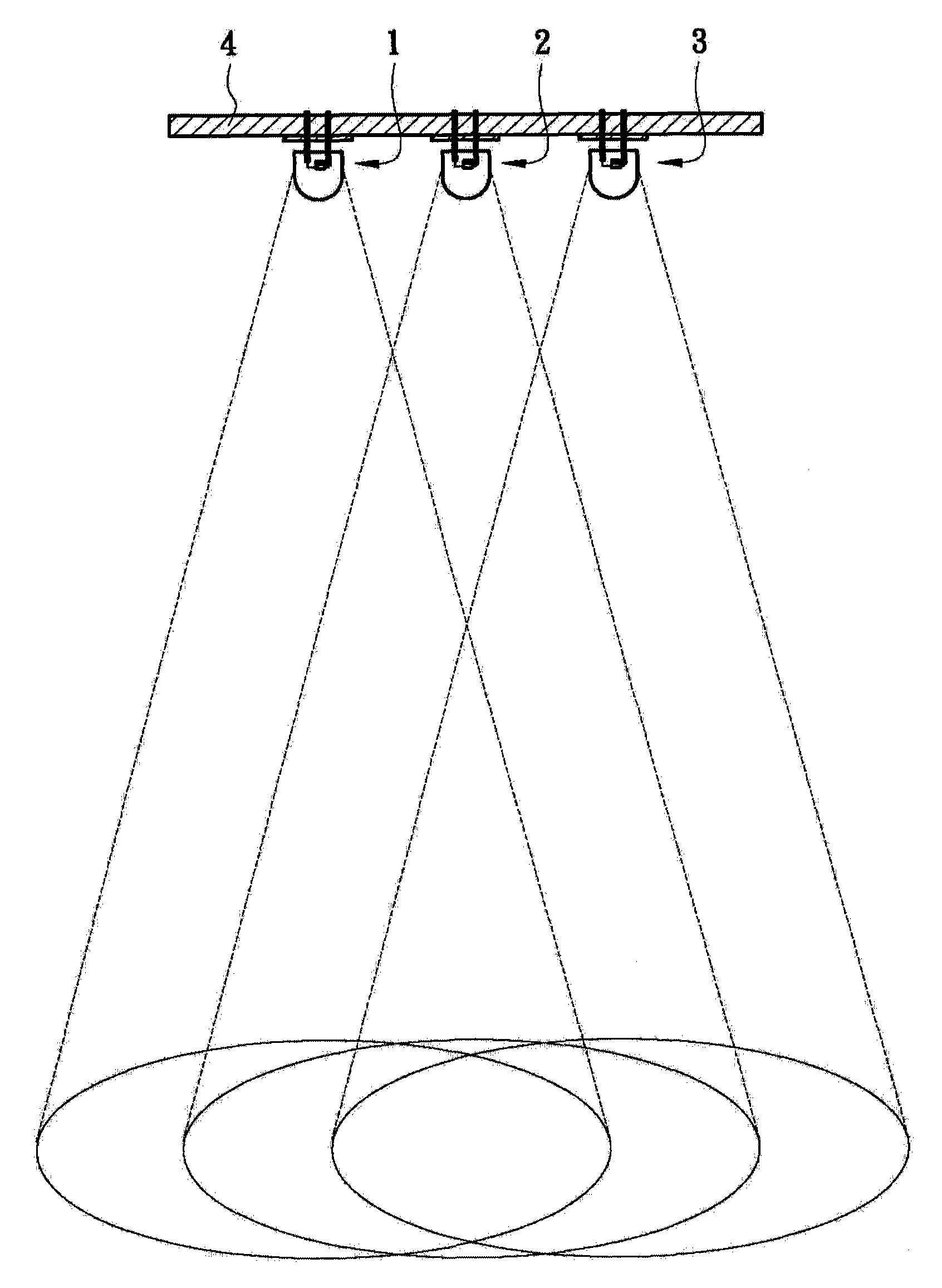 LED white-light illuminating street lamp