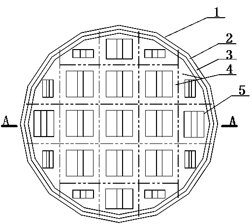 A full counterflow mass flow unit and a tray equipped with the unit