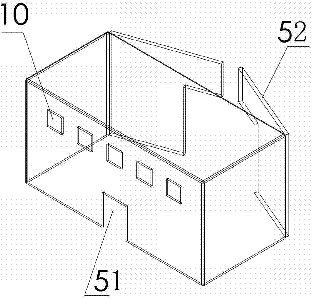 Full-automatic lithium ion polymer battery four-in-one device with bent side edges