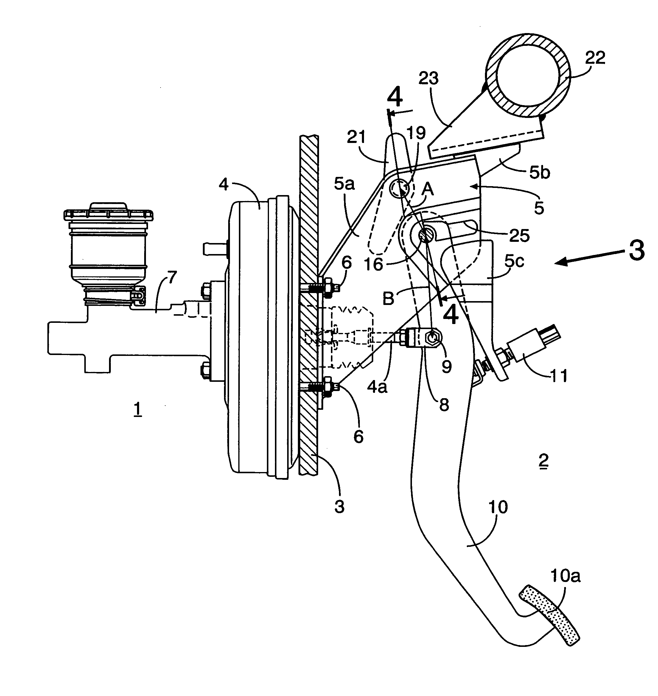 Operating pedal system of automobile