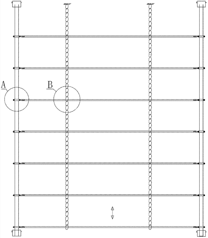 Safety door device of cage