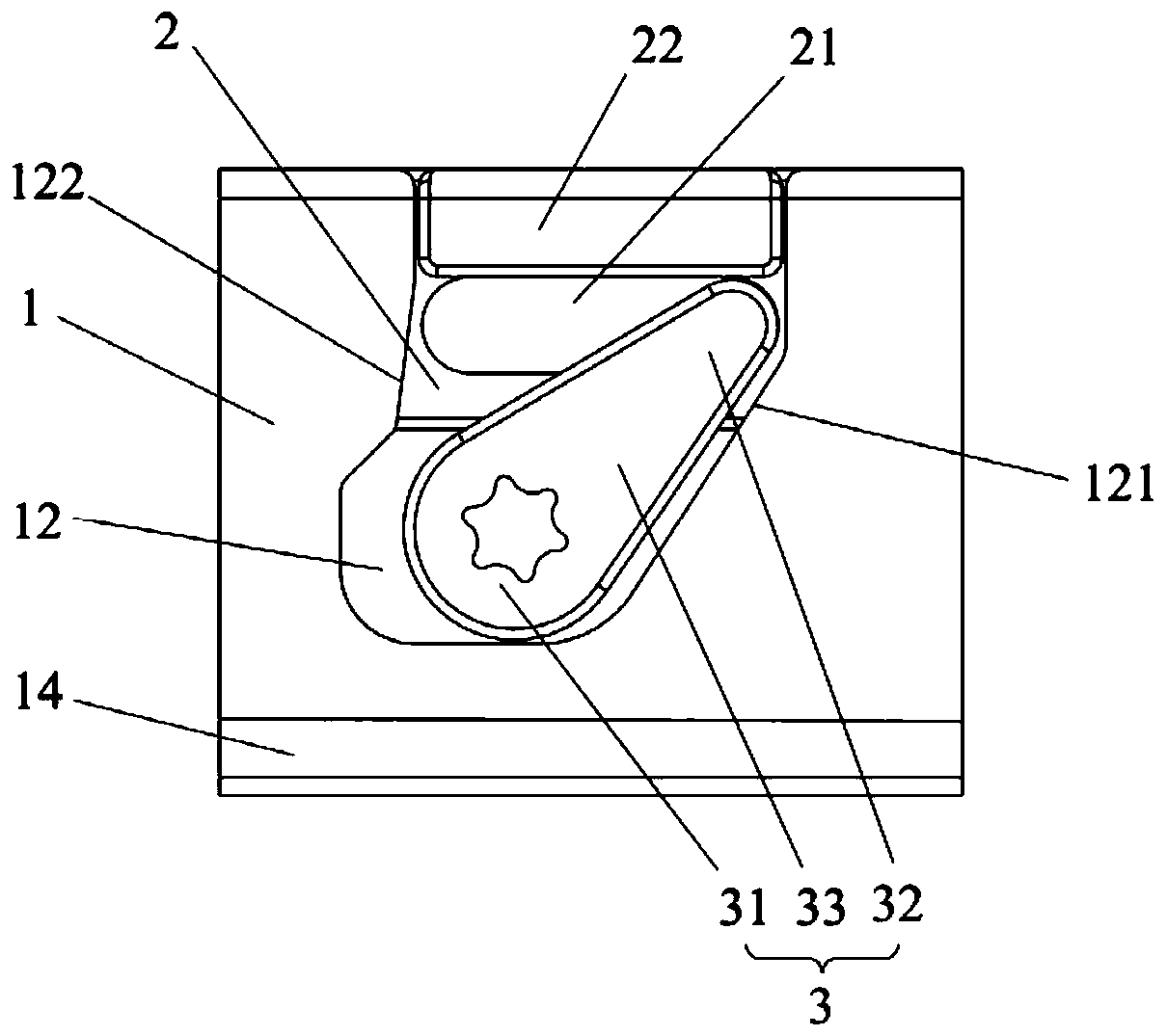 Hardware mounting structure