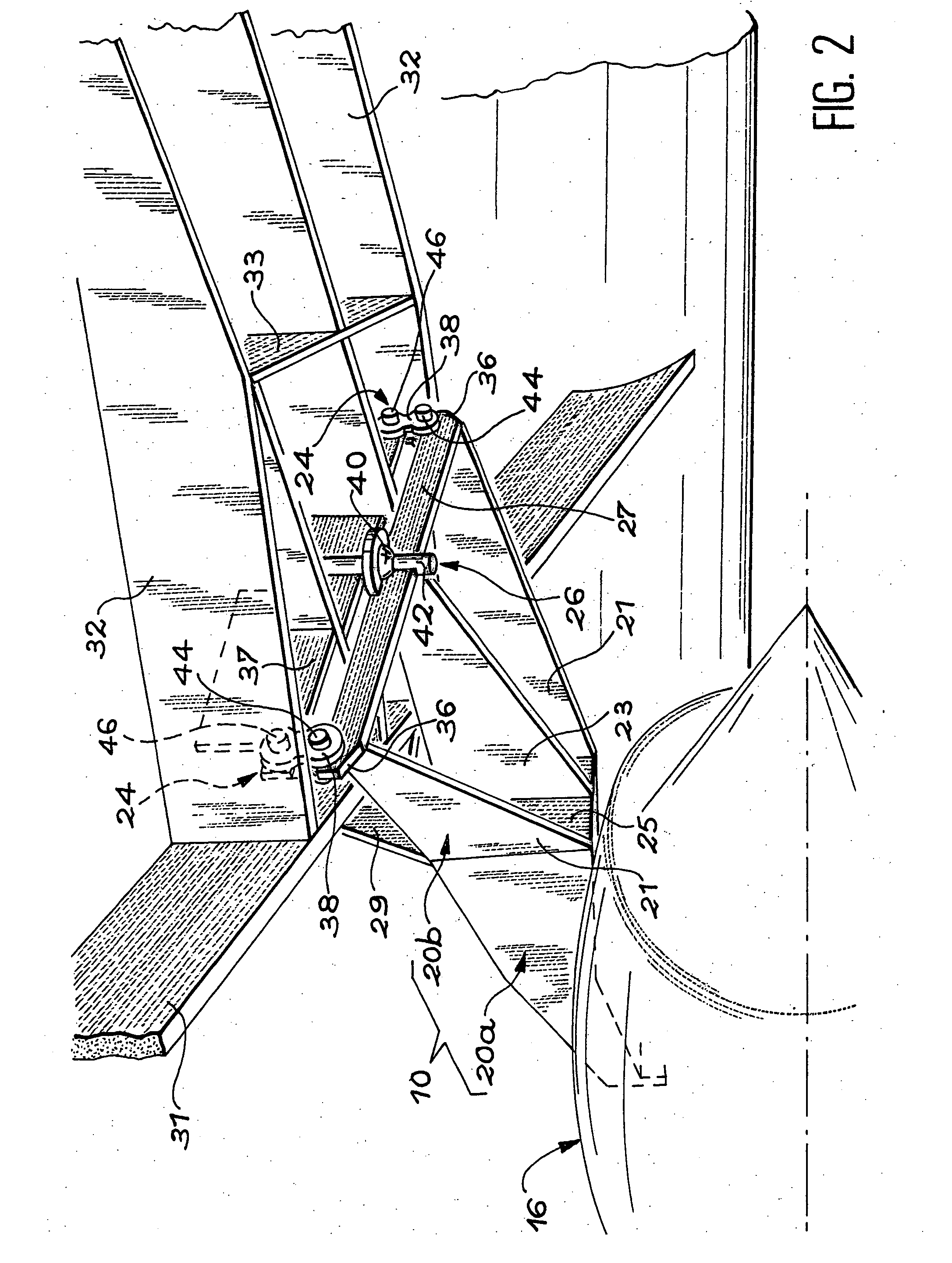 Engine pylon suspension attachment of an engine under an aircraft wing section