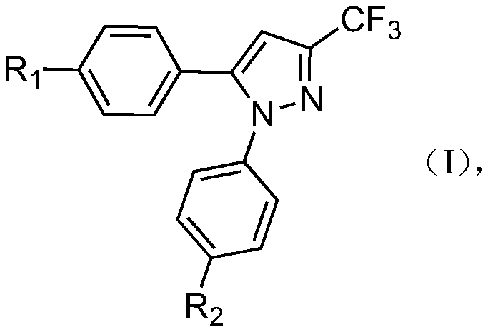 Application of 1,5-diaryl-3-trifluoromethylpyrazoles in the control of agricultural fungal diseases