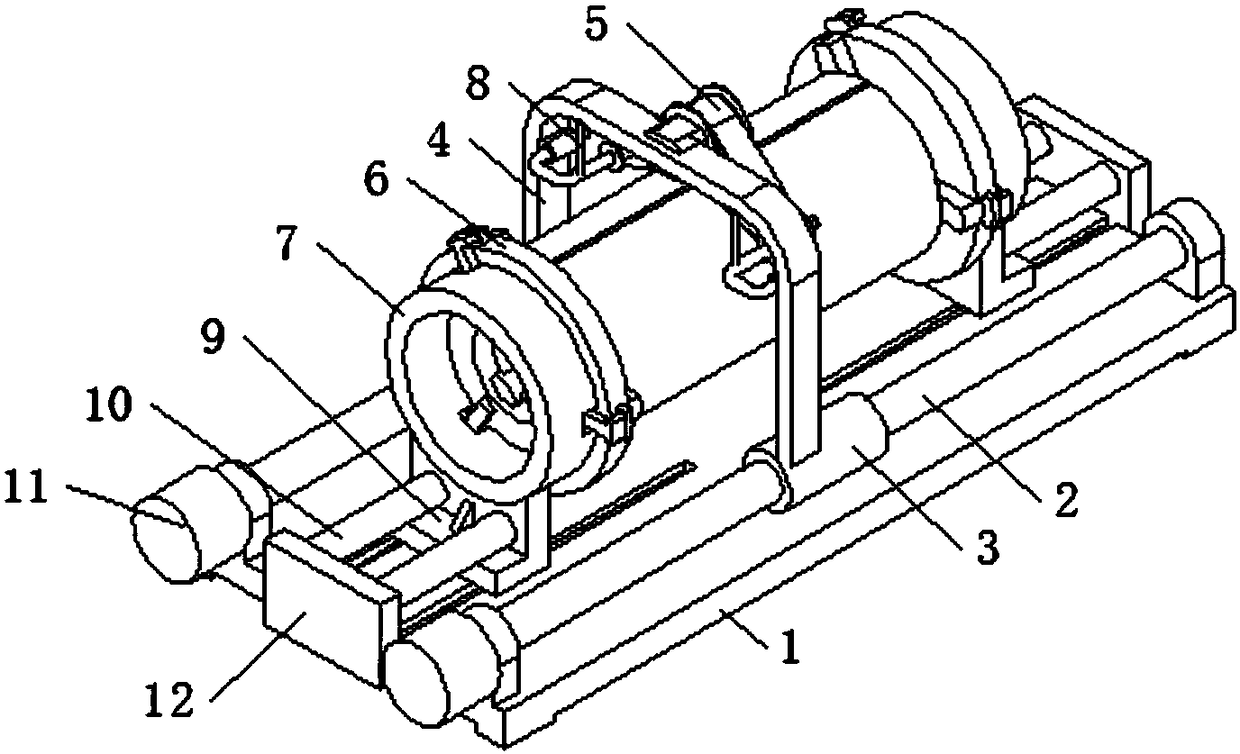 Polishing device suitable for double-side submerged arc longitudinally welded pipe weld