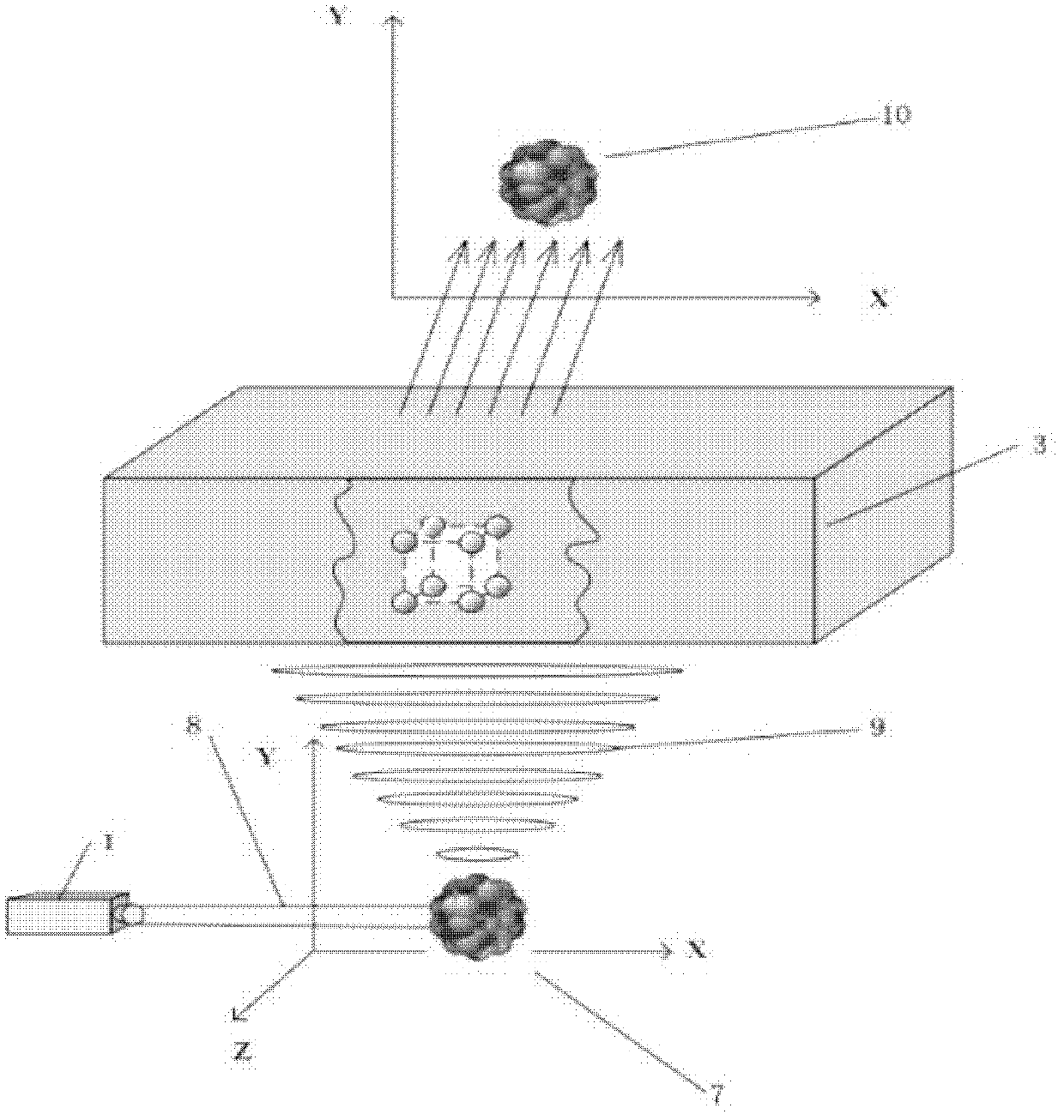 Three-dimensional opto-acoustic imaging system based on acoustic lens and sensor array and method