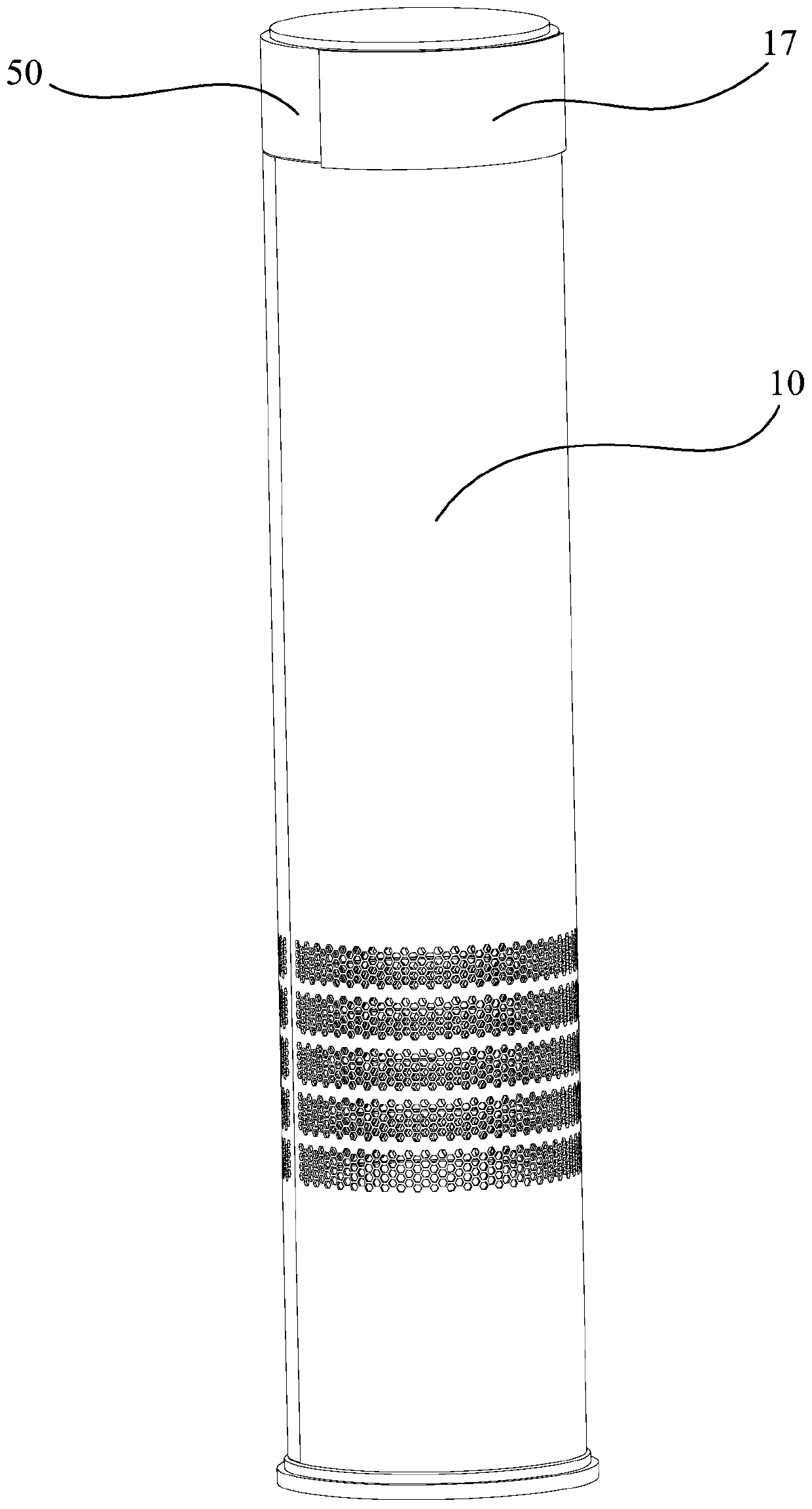 Air-conditioning cabinet and air outlet control method of air-conditioning cabinet