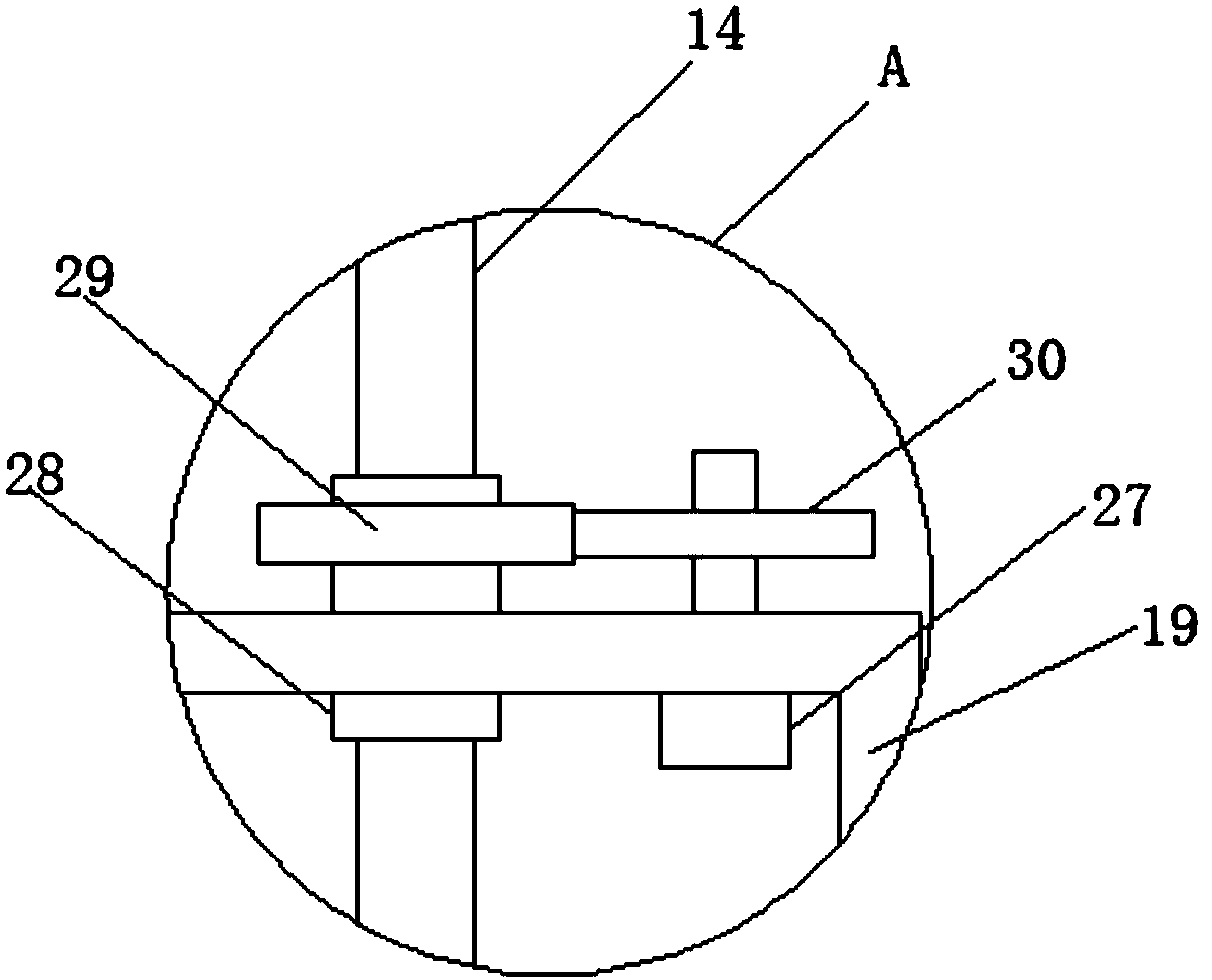 Medical waste treatment device convenient for residue medicine liquid separation