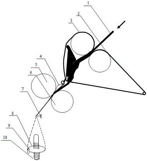 A kind of spinning method for fiberizing the sliver