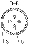 A damping device for suppressing wind deflection of transmission line insulators