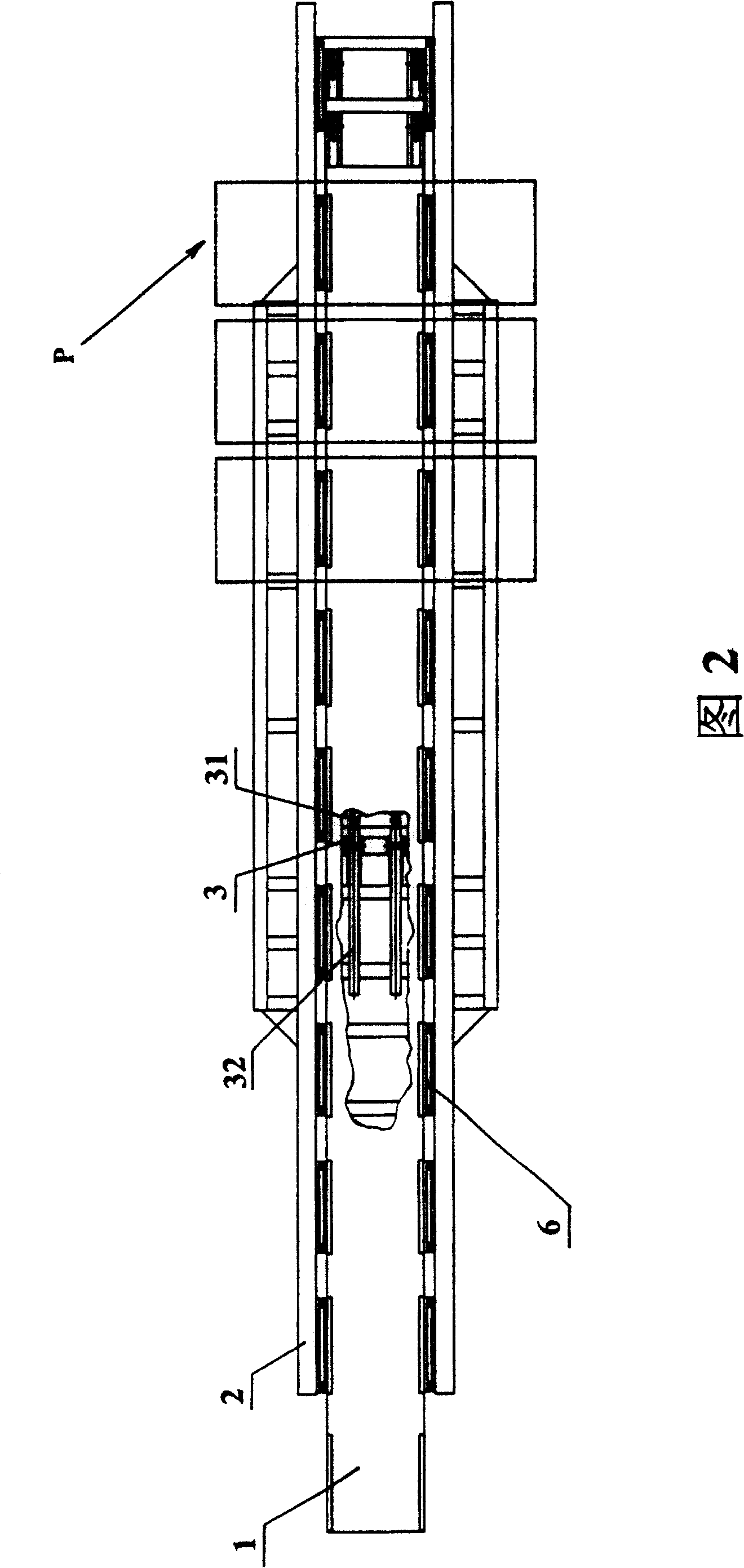 Accumulating conveyor for shield segment