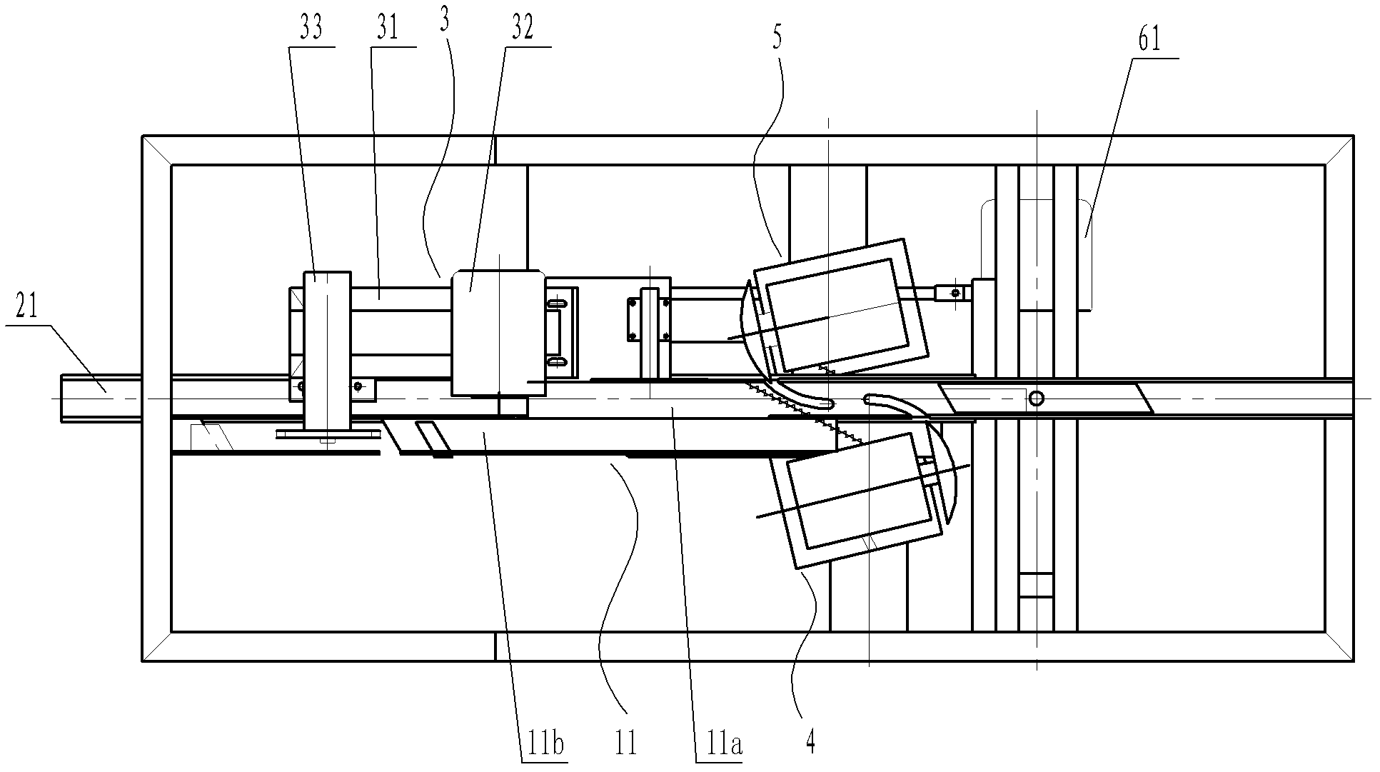 Automatic sawing and bending machine