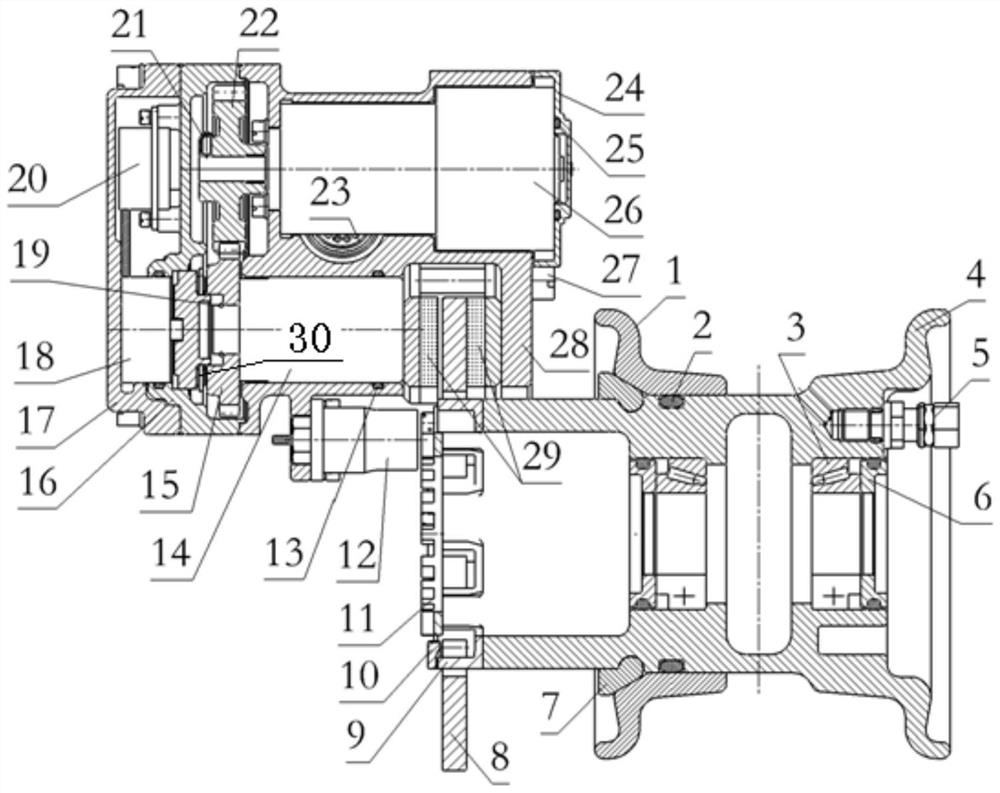 All-electric clamp type braking system