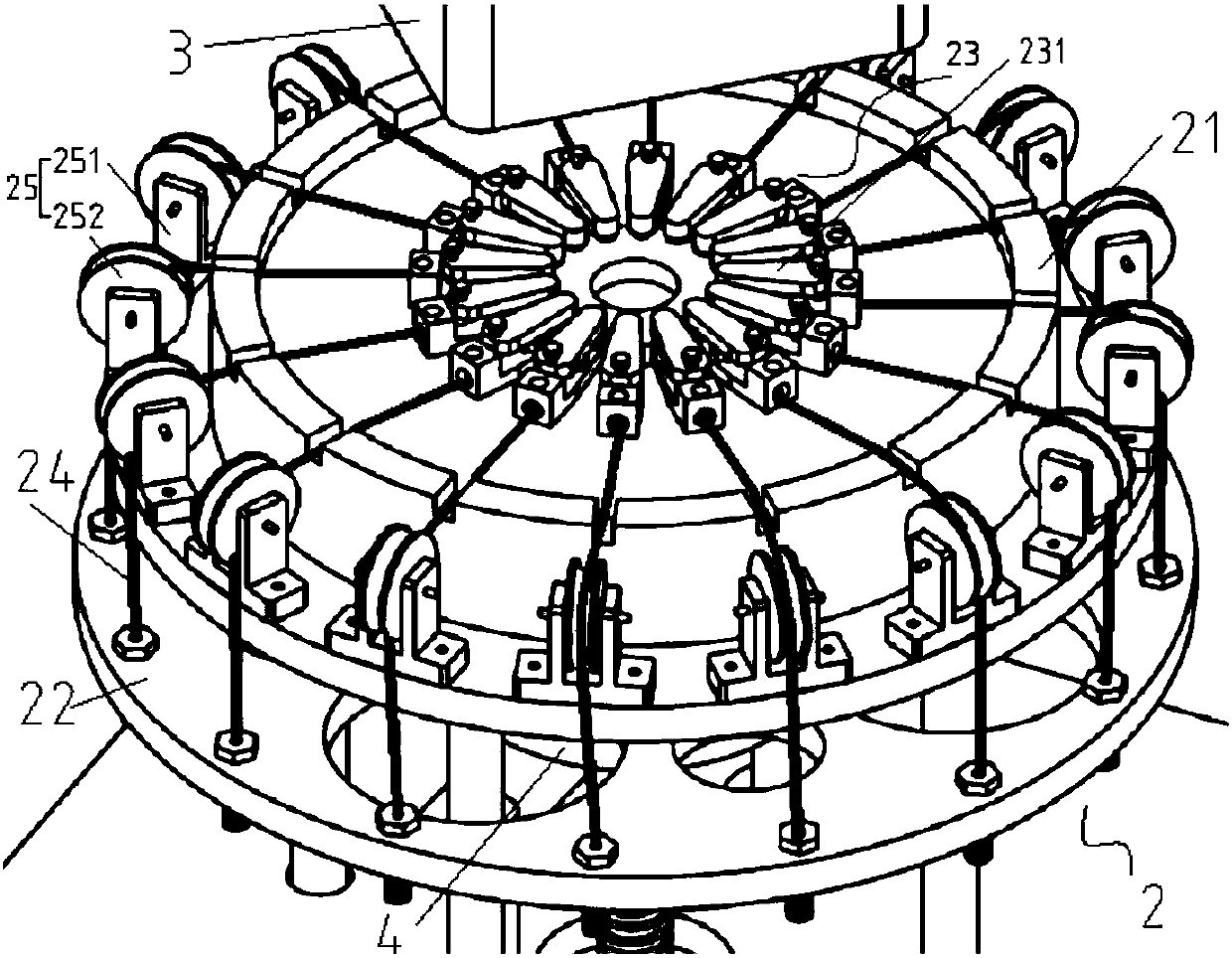 High elastomer material equiaxial tensile testing machine