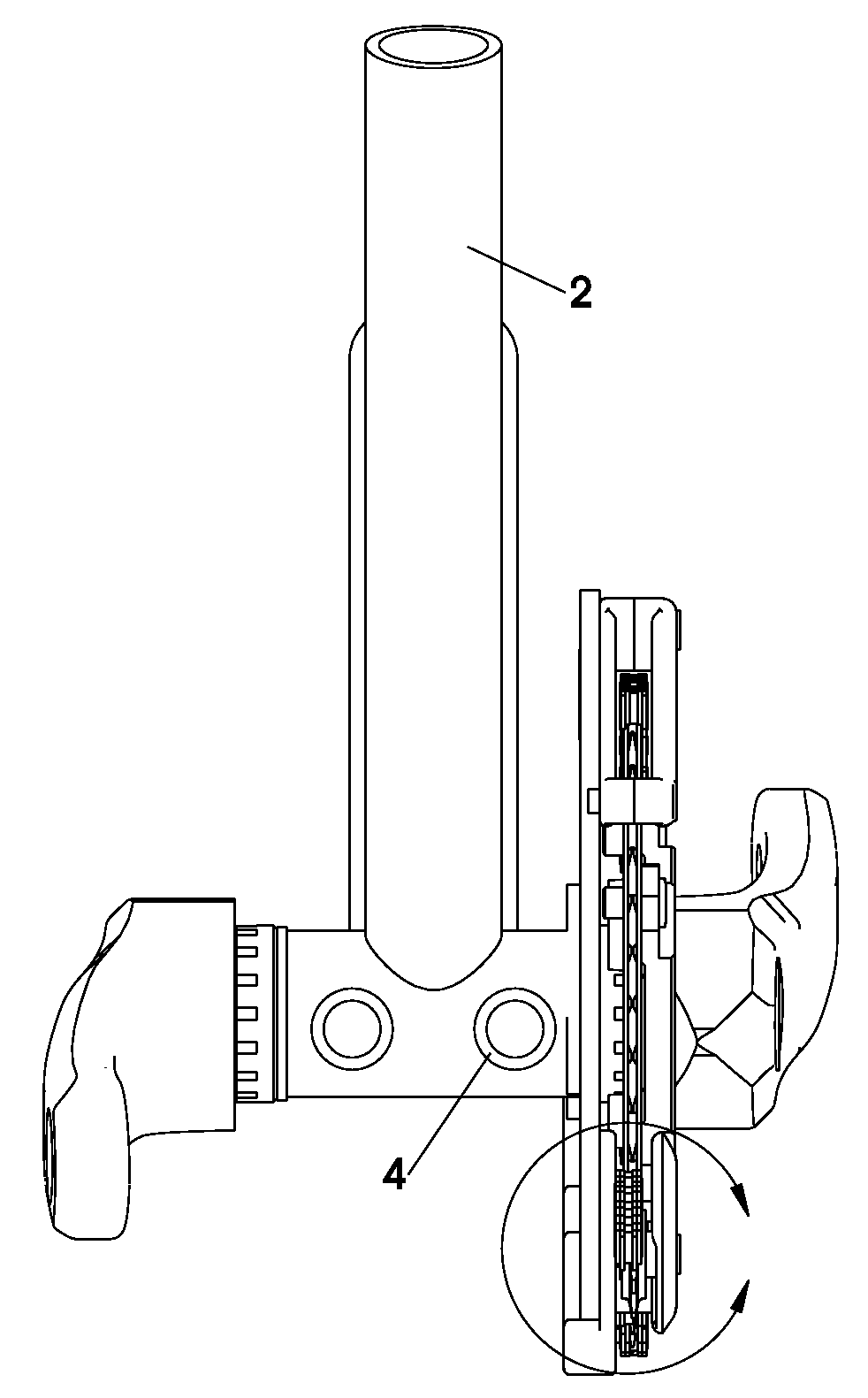 Combined chain ring protector and chain guide