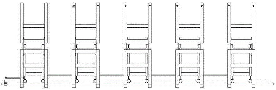 Steel support for overlapped tunnels