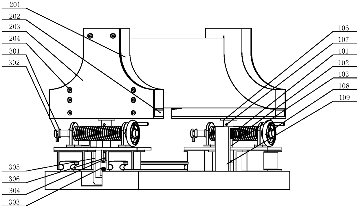 Precision Y-shaped rod pure bending torque experiment device