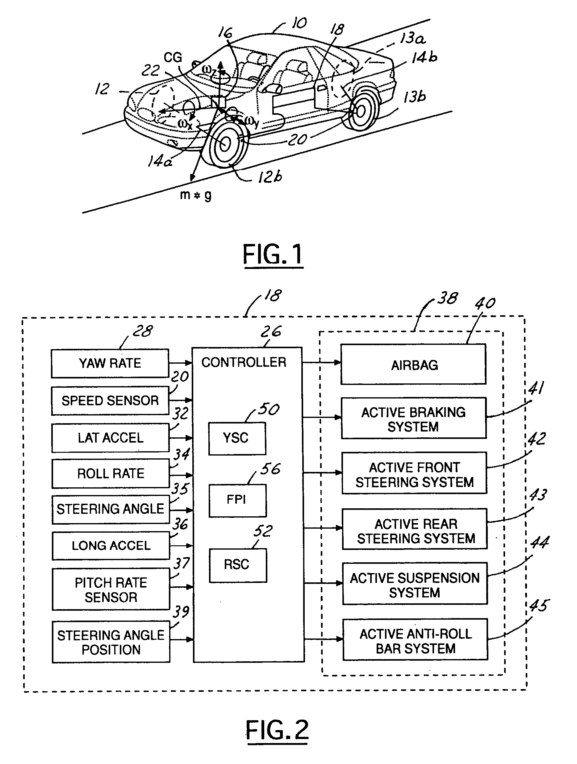 Enhanced system for yaw stability control system to include roll stability control function