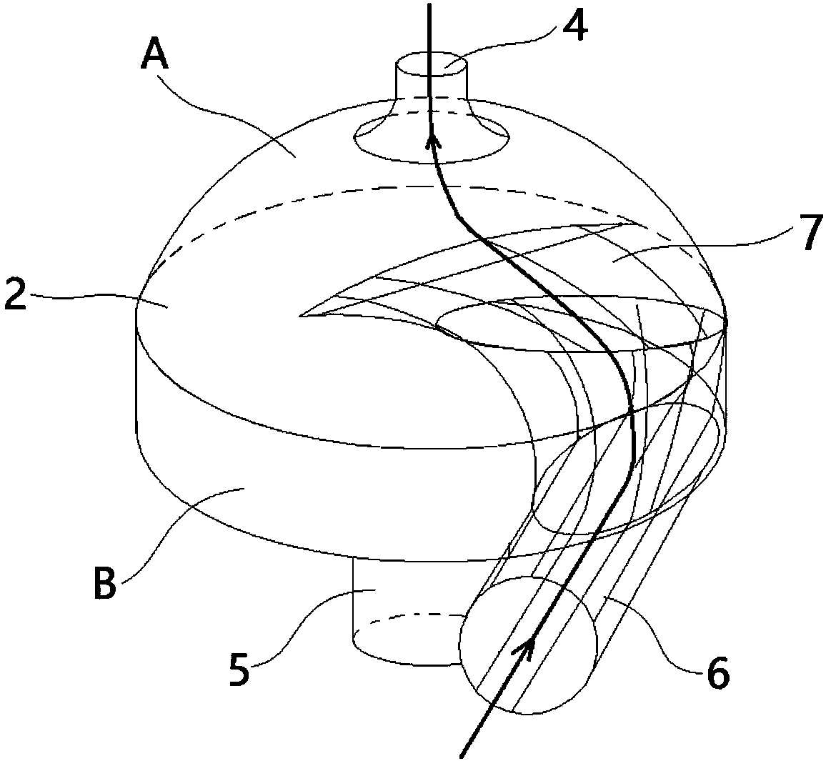 Cystic cavity pulmonary circulation assisting device