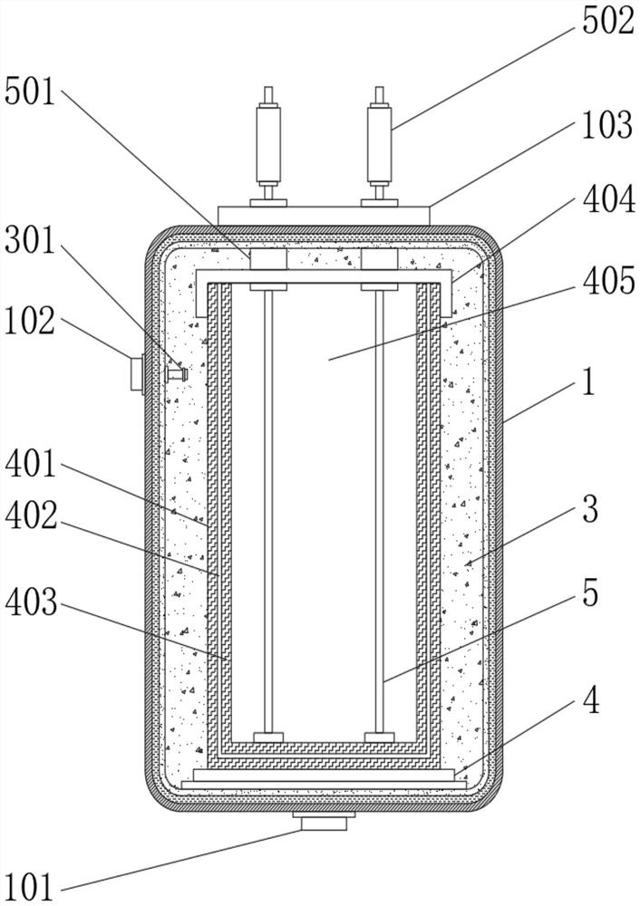 High-temperature-resistant explosion-proof capacitor