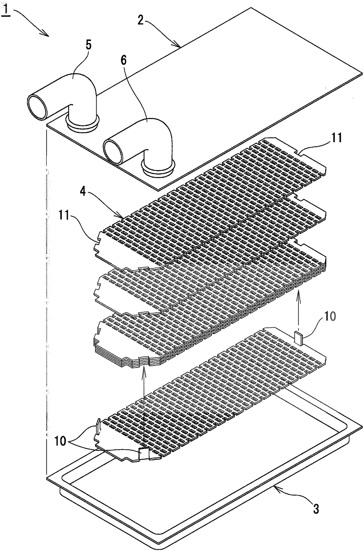 Stacked plate heat exchanger