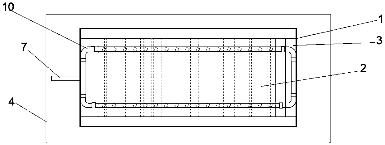 Model test system and method for foundation pit construction stability research under influence of rainfall