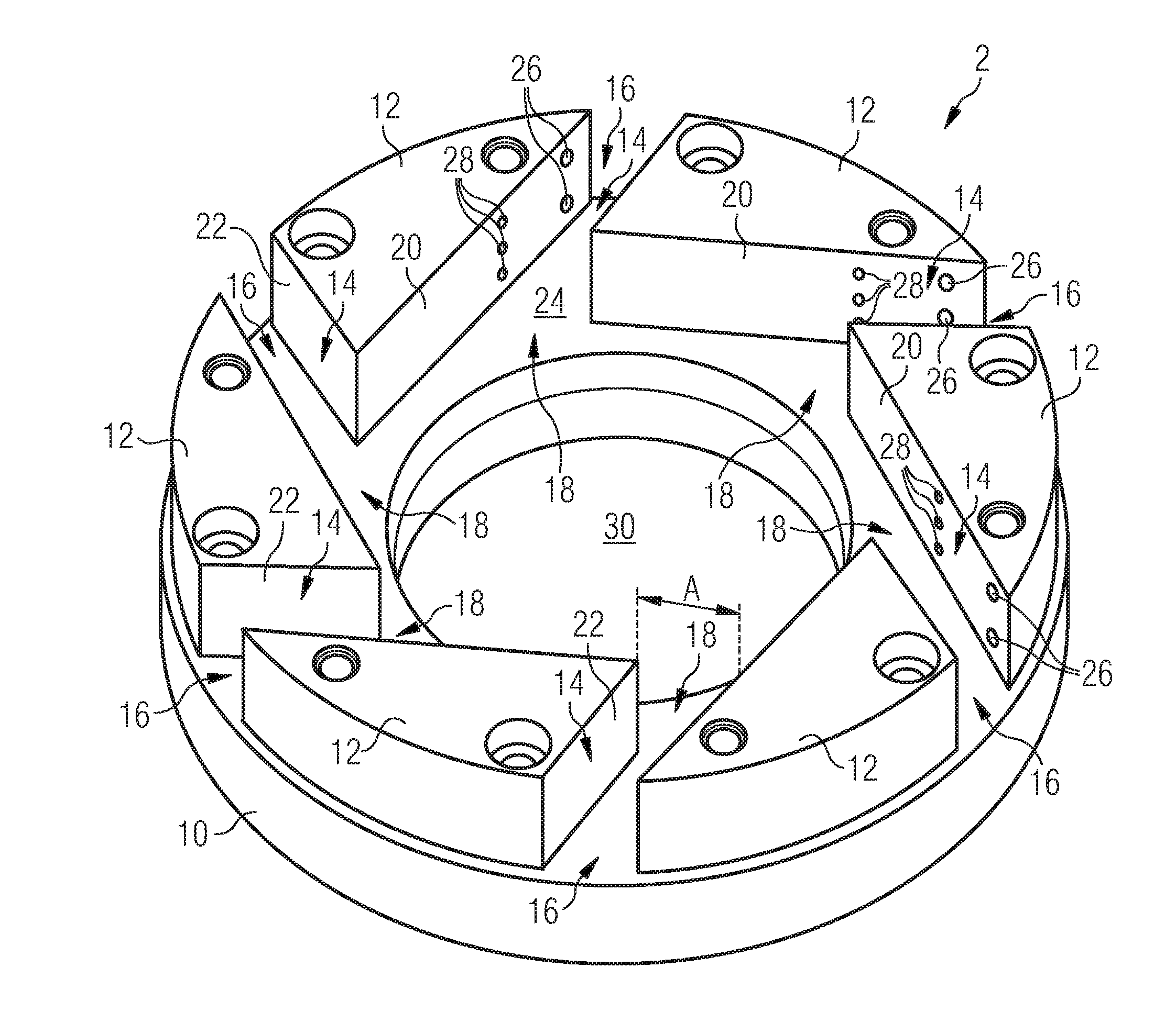 Gas Turbine Burner and Method of Mixing Fuel and Air in a Swirling Area of a Gas Turbine Burner