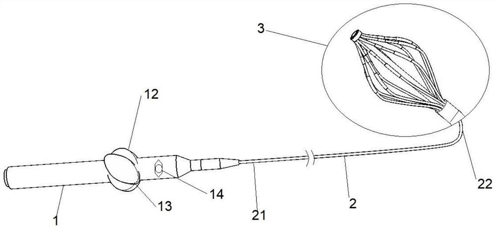 Spline basket ablation catheter capable of being bent in two directions