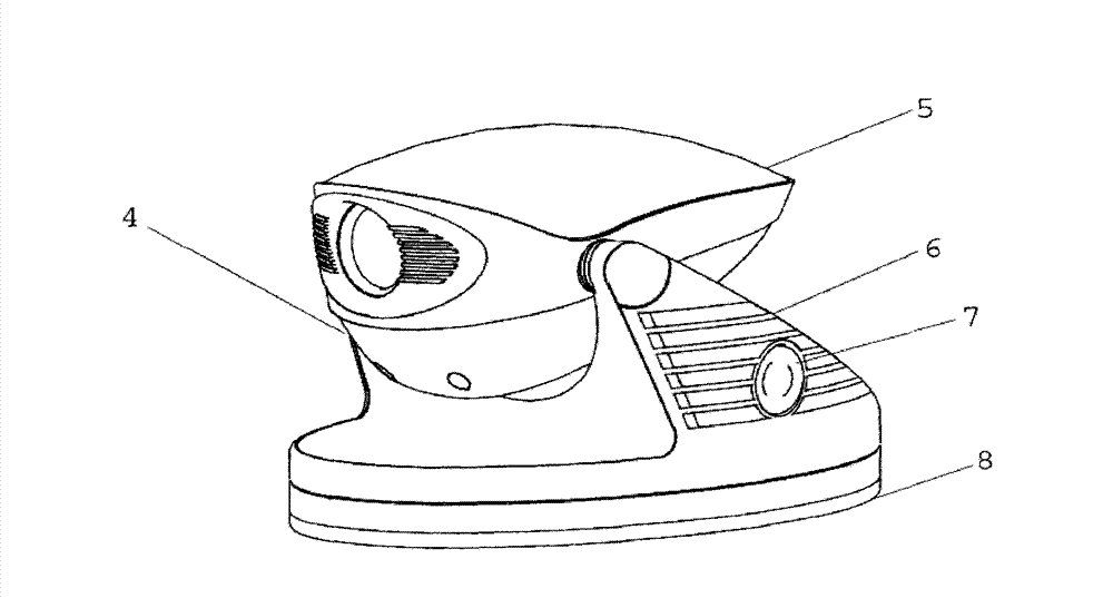 Locomotive carrier nighttime driving auxiliary system utilizing tablet personal computer to wirelessly control thermal infrared imager