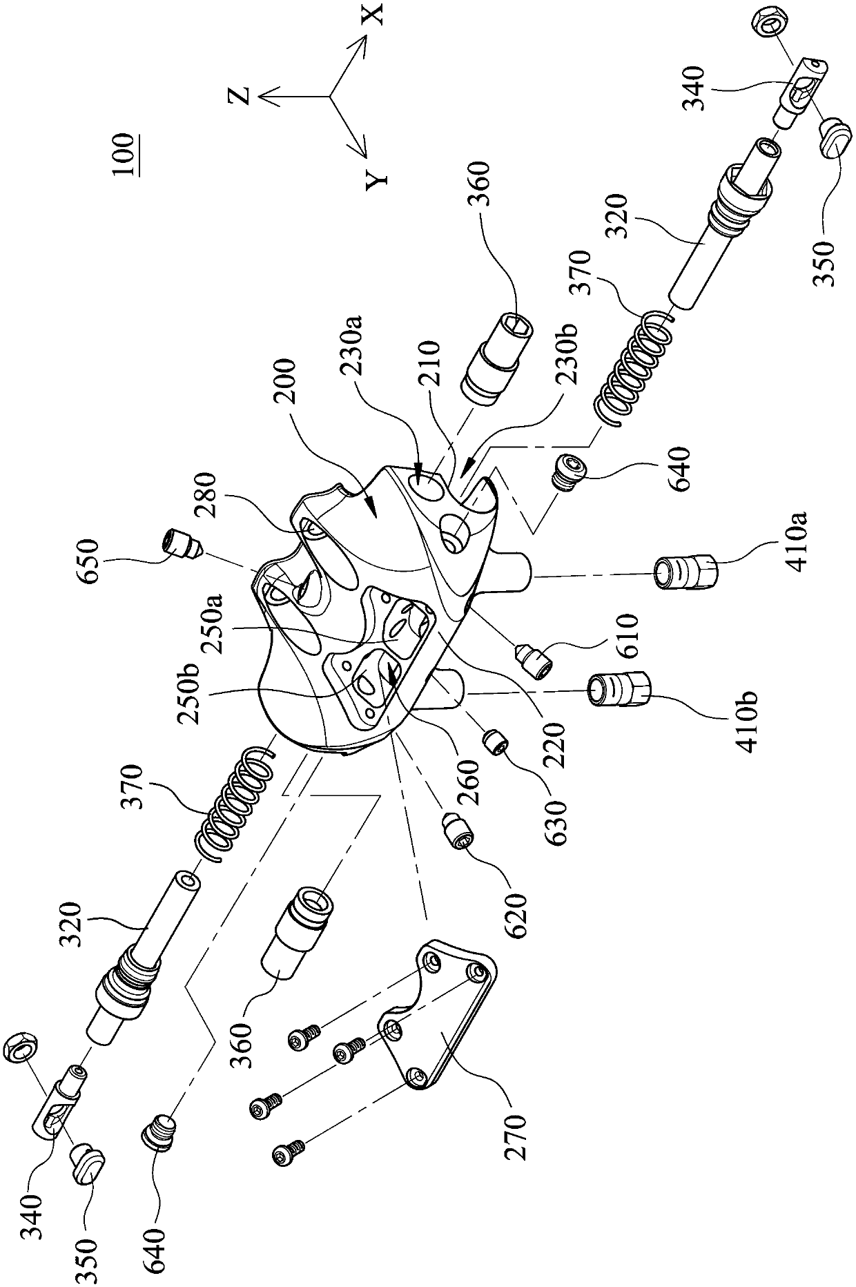 Bicycle hydraulic disc brake device