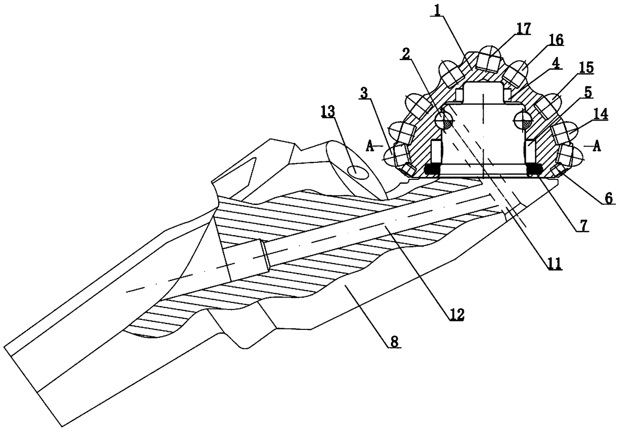 A long-life composite drill bit for repairing damaged casing wells