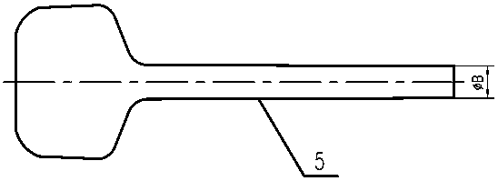 Machining method of diesel engine valve blank