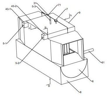 Separation device for sulfur particles and liquid drops in high-sulfur-content gas field