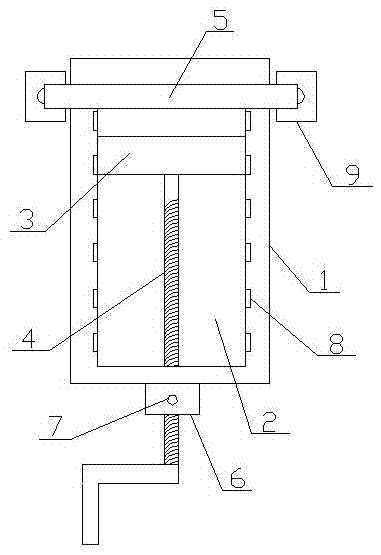 Automobile pedal spring installing tool