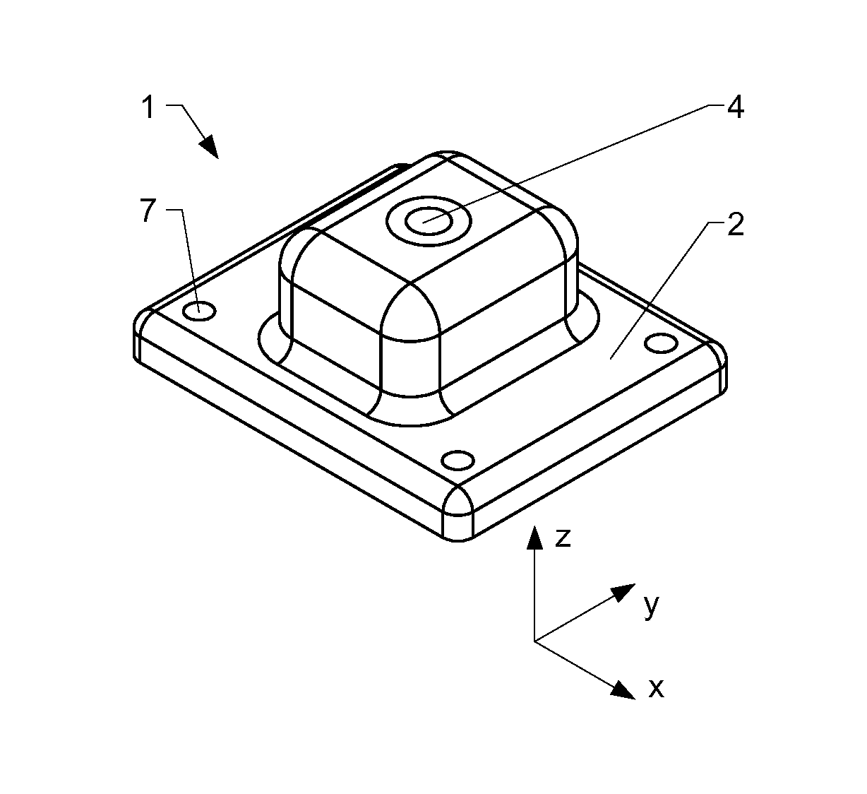 Load application element and method to produce a load application element