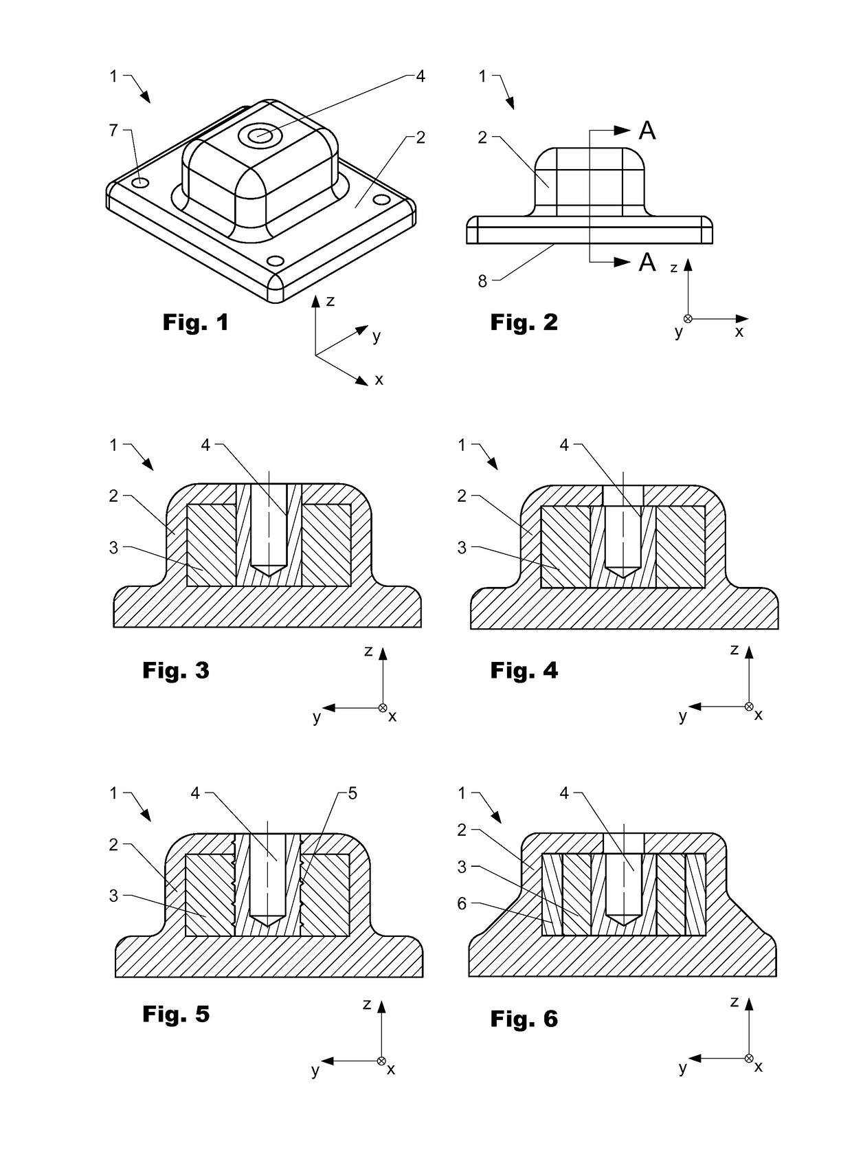 Load application element and method to produce a load application element