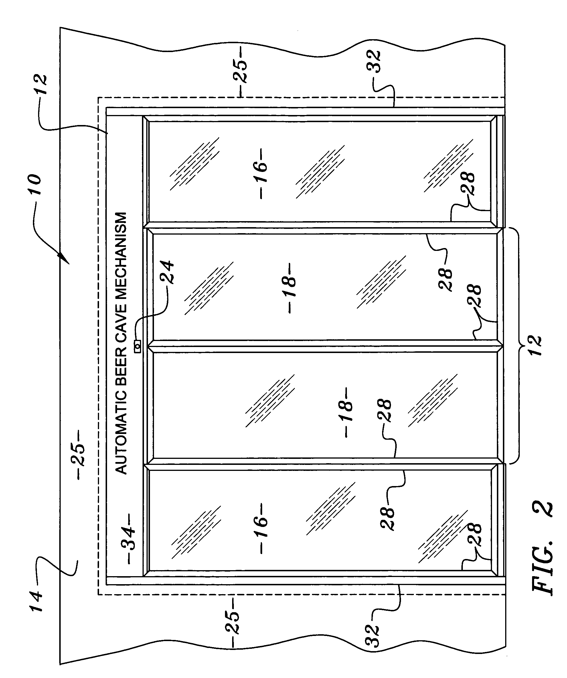 Automated glass entrance door assembly for walk-in coolers