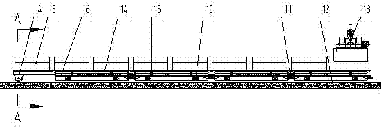 Tube segment transport trolley simultaneously adaptive to whole-ring tube segment transportation function and small-curve tunneling function