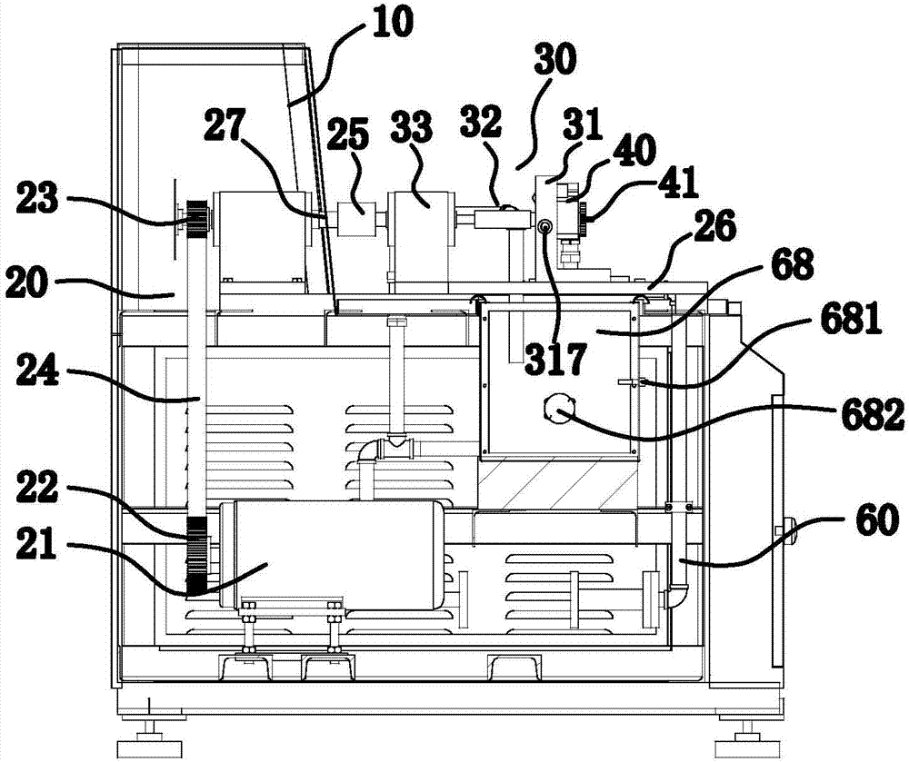 Horizontal testing equipment for oil pump