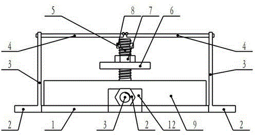 Adjustable vehicle spare tire frame