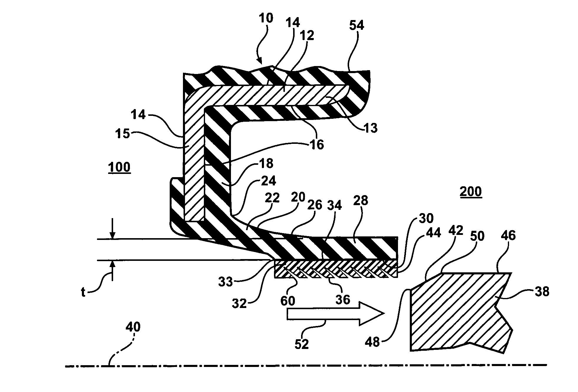 Radial seal and method of making