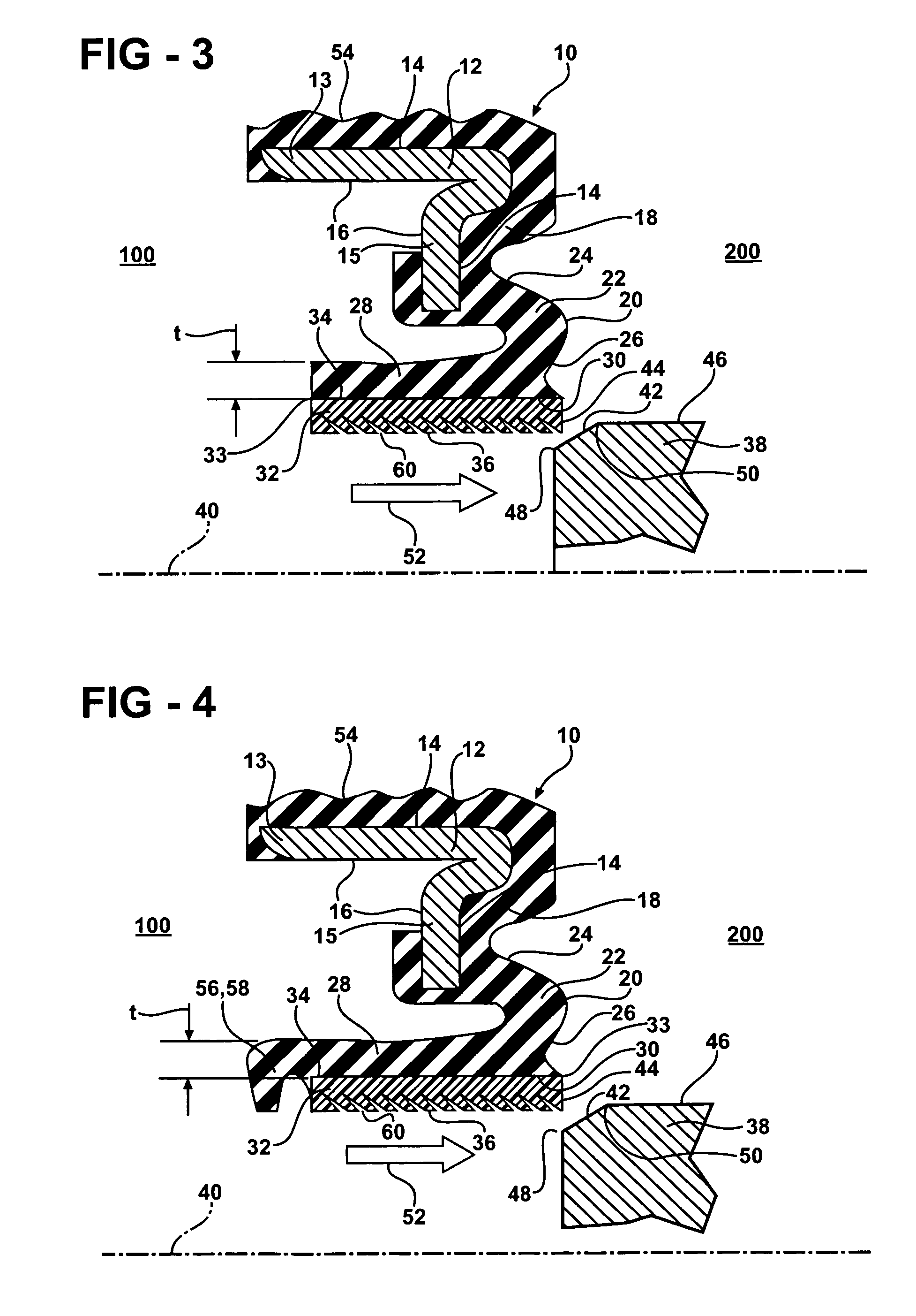 Radial seal and method of making