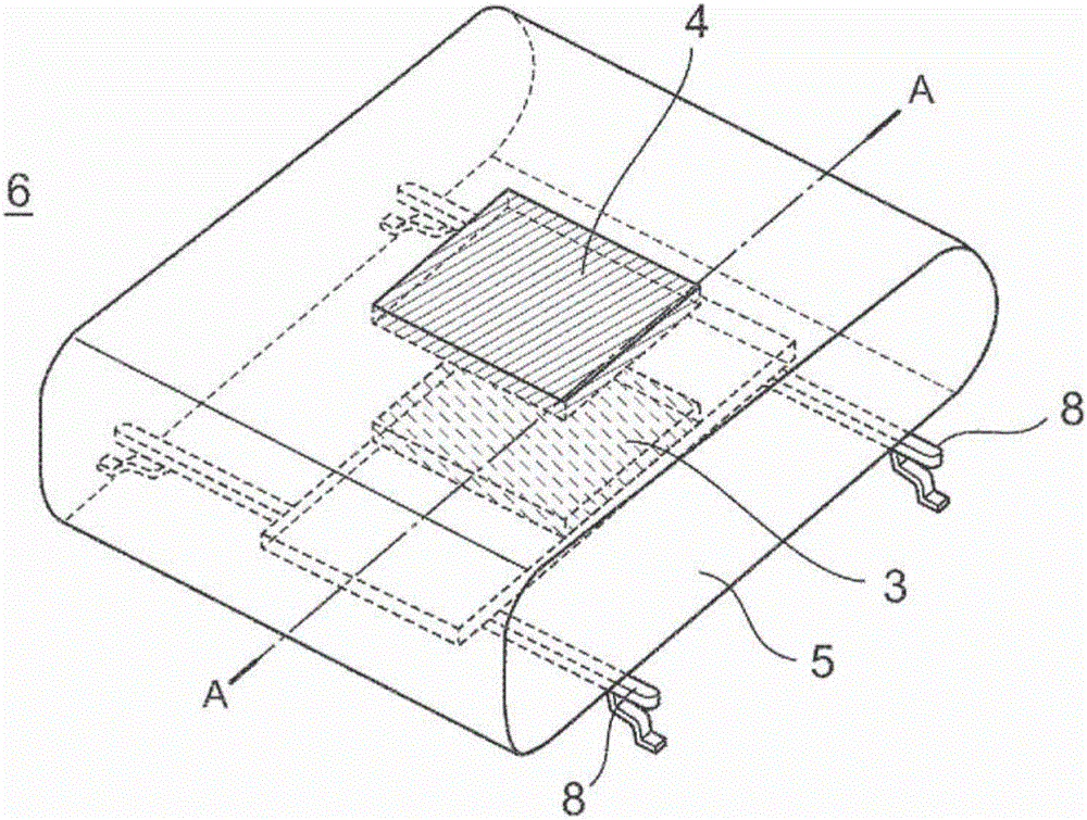 System for detecting deformation in cushion pad and method for manufacturing same