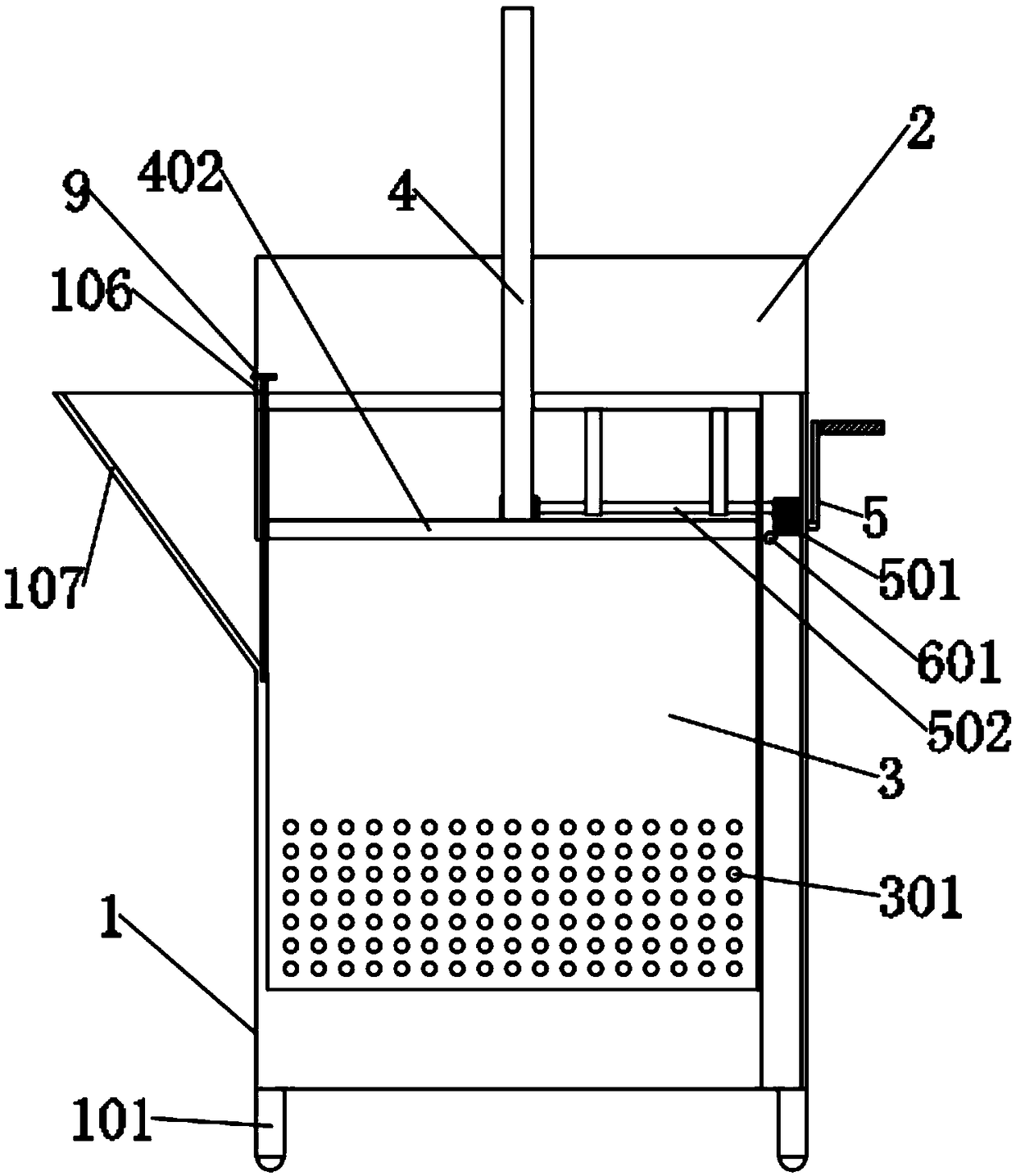 Portable feed granulation device for livestock breeding