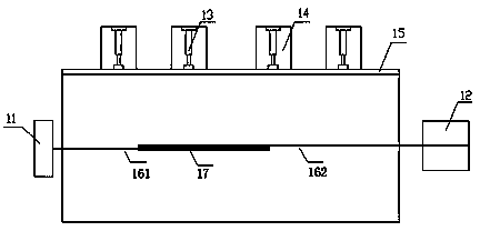 Pullout and model dual-purpose test device for reinforced earth structure of tire as well as test measurement method