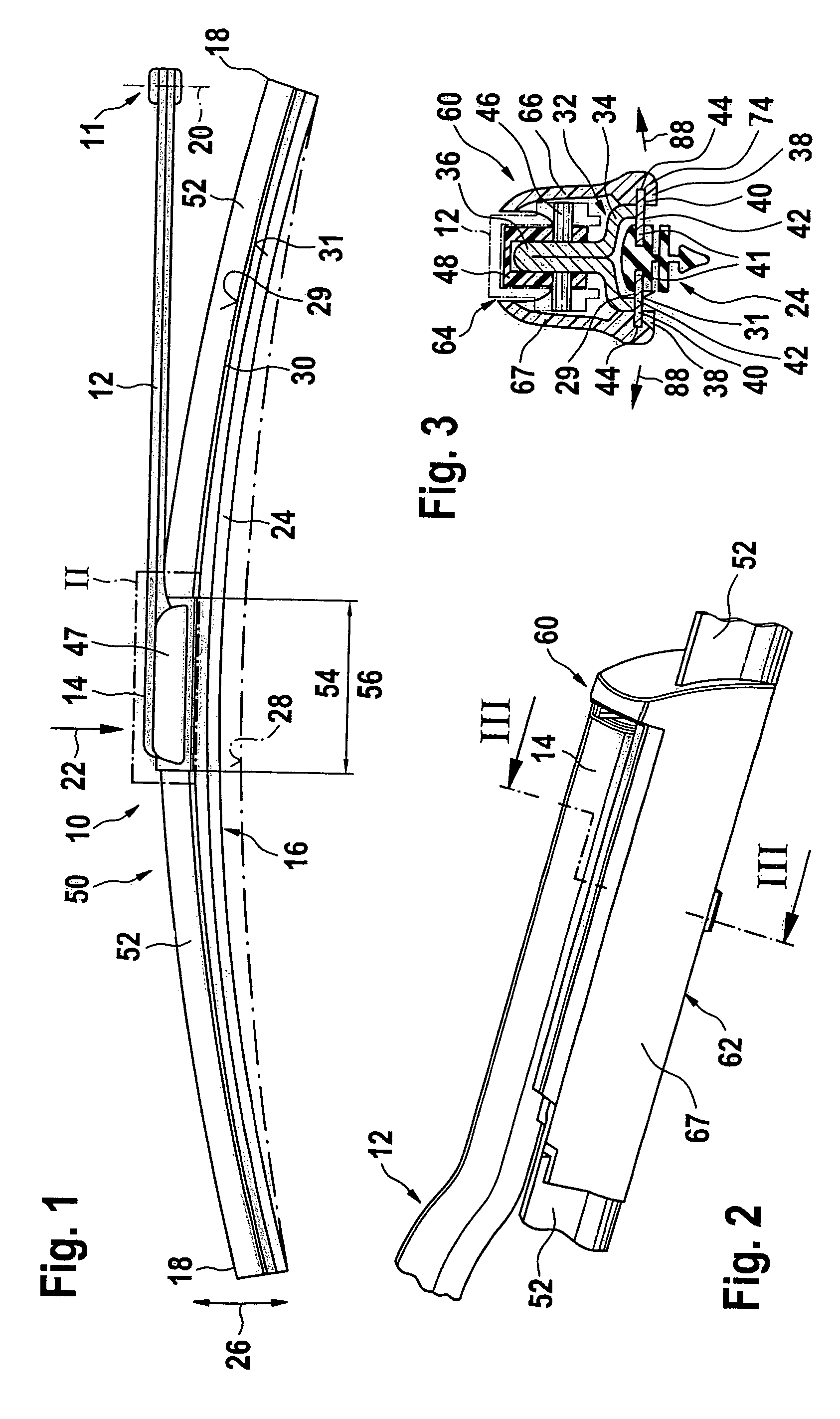 Wiper lever with a driven wiper arm and a wiper blade linked to it for cleaning the windows of motor vehicles in particular